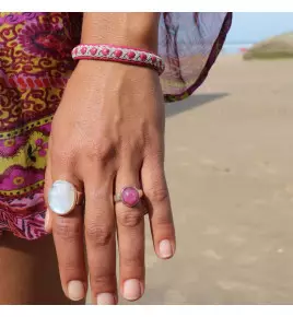 bague rubis cabochon