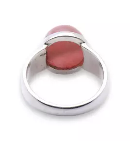 bague rhodochrosite argent