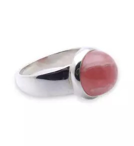 bague rhodochrosite argent