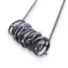 pendentif argent cylindrique