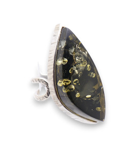bague ambre argent 925