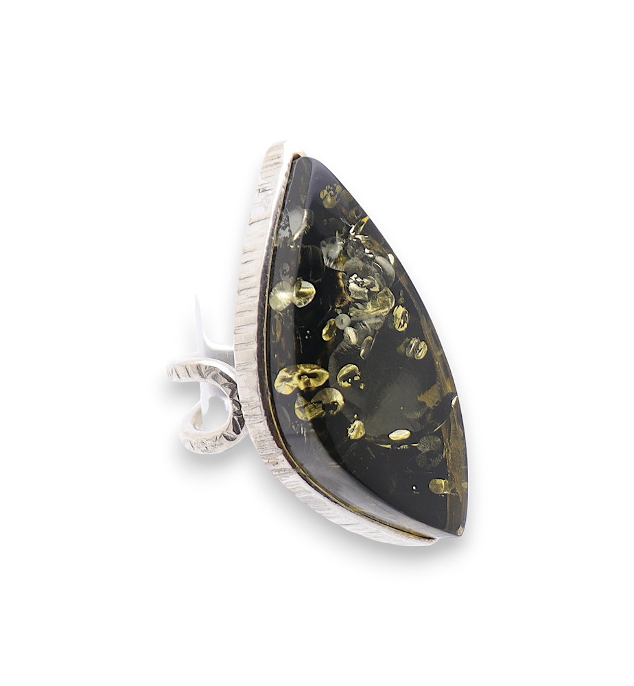 bague ambre argent 925