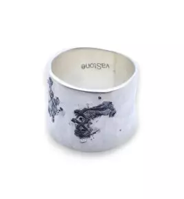bague argent massif créateur homme
