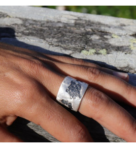 bague argent massif femme