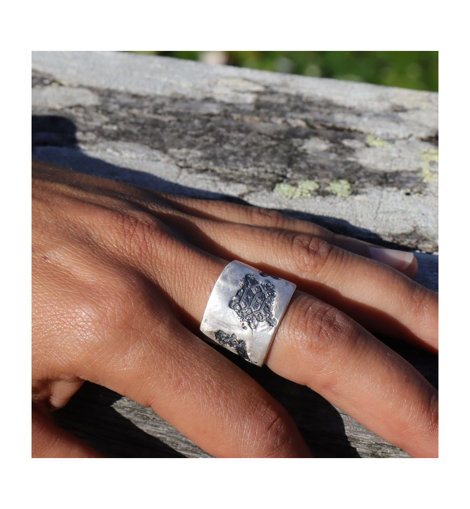 bague argent massif femme