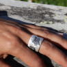 bague argent massif femme