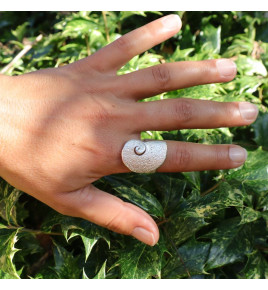 bague argent escargot