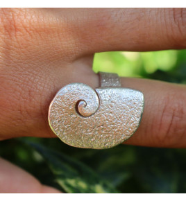 bague argent escargot femme createur