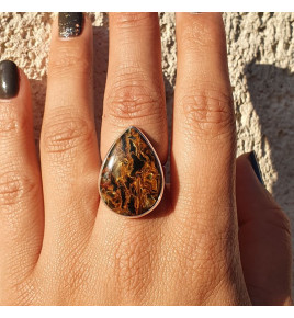 pietersite bague argent