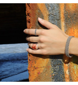 bracelet cuir kaki femme