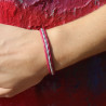 bracelet femme cuir rose