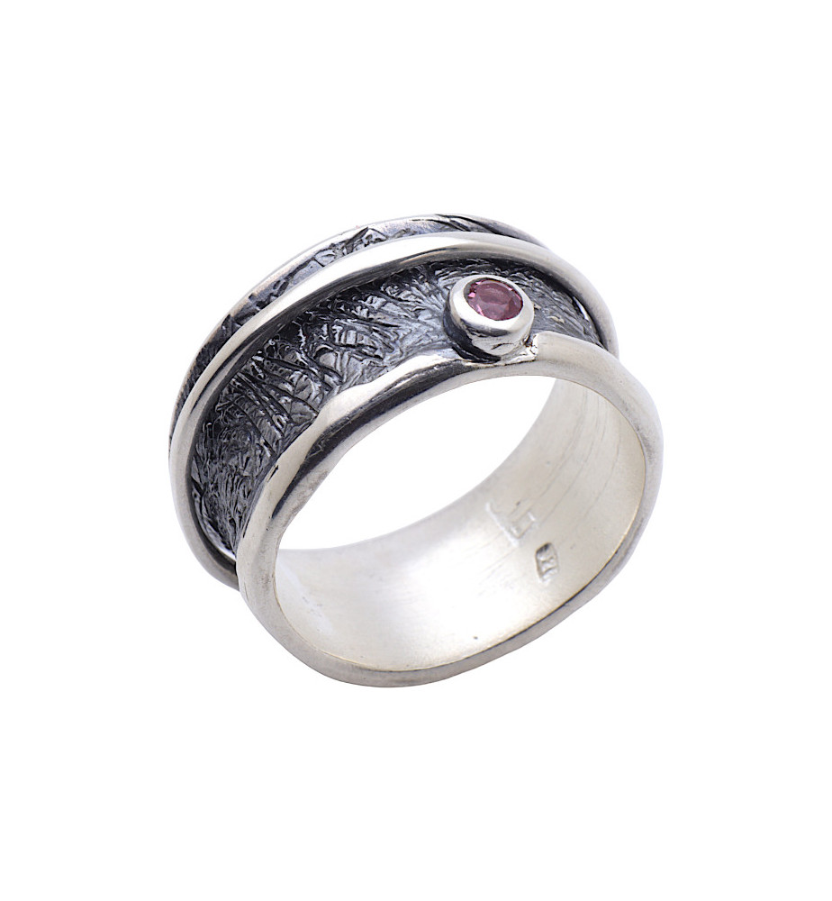 bague tourmaline rose