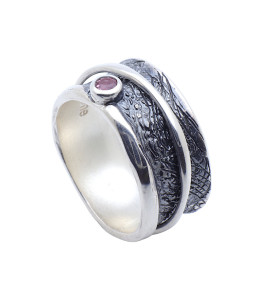 bague tourmaline argent