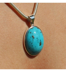 pendentif turquoise naturelle