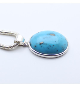 pendentif turquoise homme