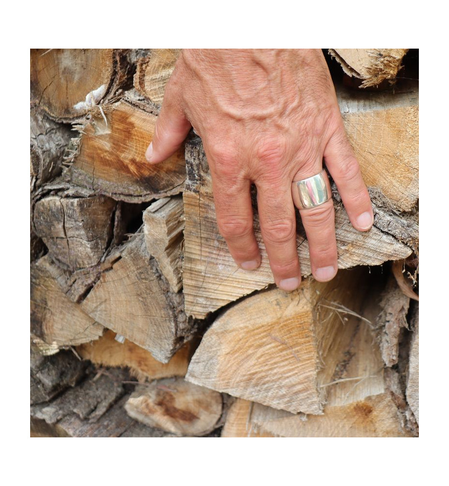 bague argent massif créateur homme