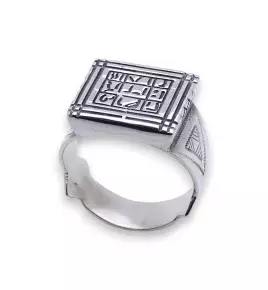 bague argent homme