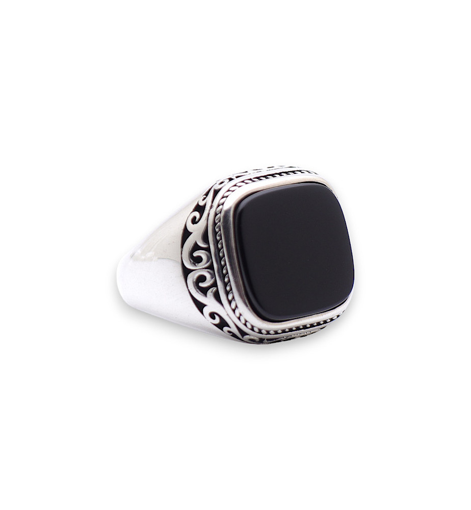 bague homme onyx
