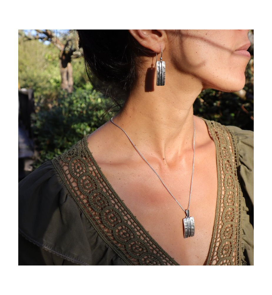 pendentif argent massif