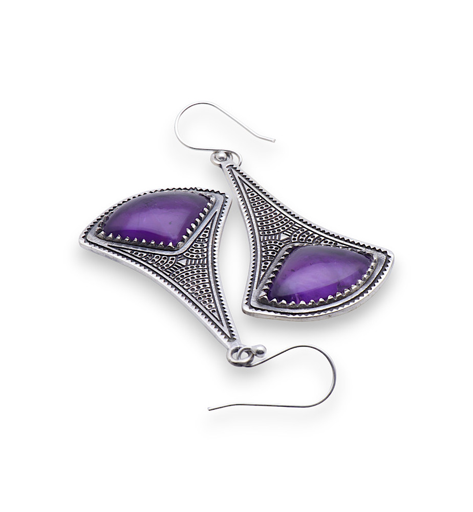 boucles amethyste