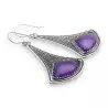 boucles d'oreilles améthyste