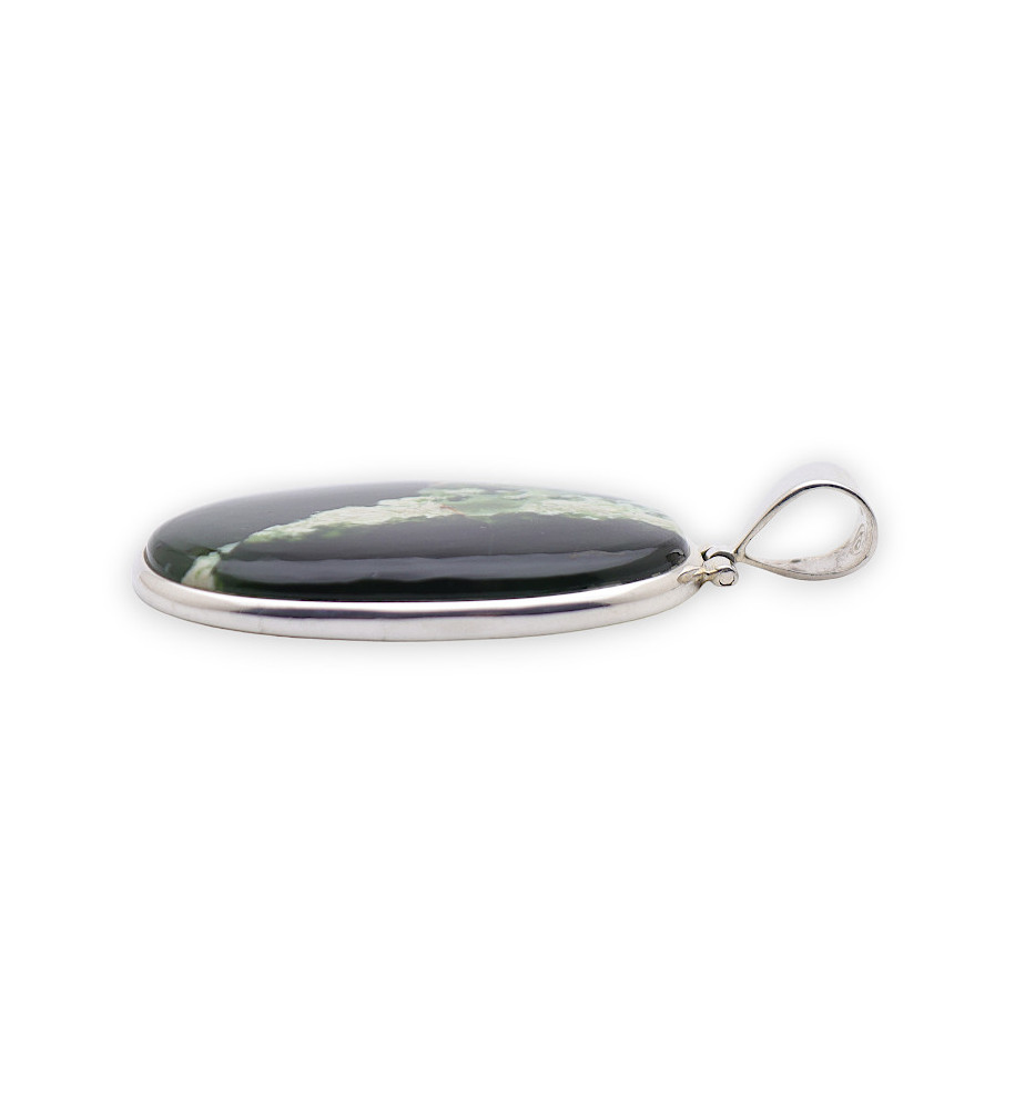 pendentif calcédoine chrome