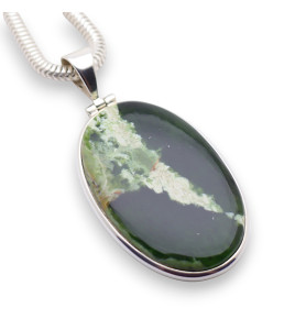 pendentif calcédoine verte