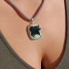 calcédoine chrome pendentif