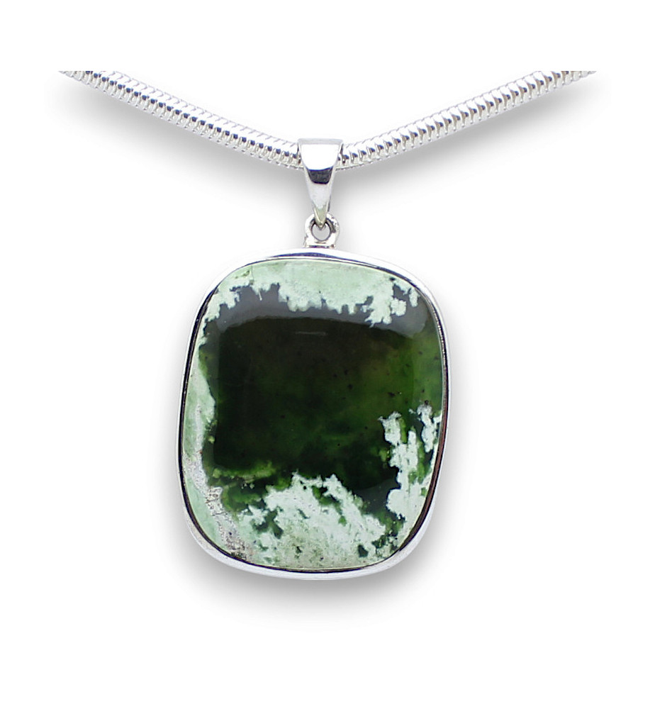 pendentif calcédoine chrome