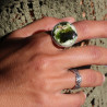 bague pierre verte