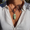 pendentif calcédoine verte