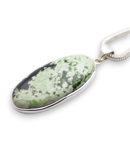 calcédoine chrome pendentif