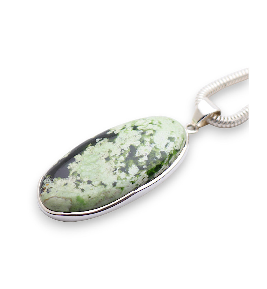calcédoine chrome pendentif