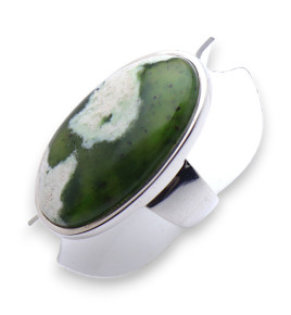 calcédoine chrome bague