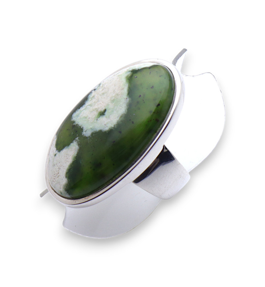 calcédoine chrome bague