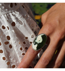 bague pierre verte
