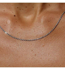 chaine argent torsadée