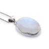pendentif pierre de lune blanche
