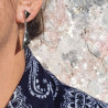 pyrite boucles d'oreilles