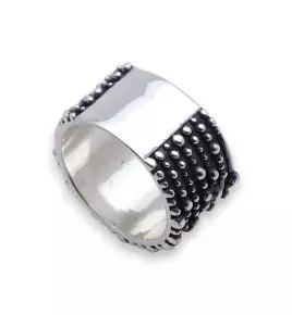 bague argent homme