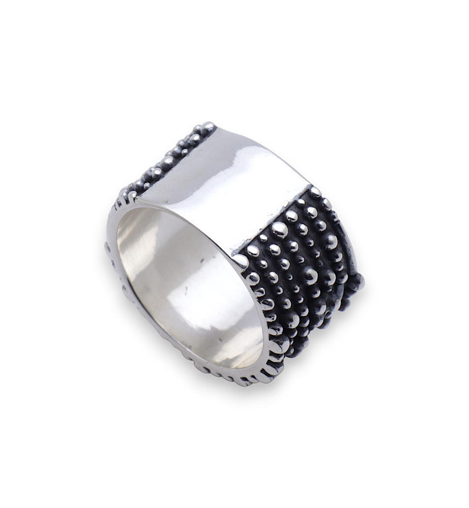bague argent homme