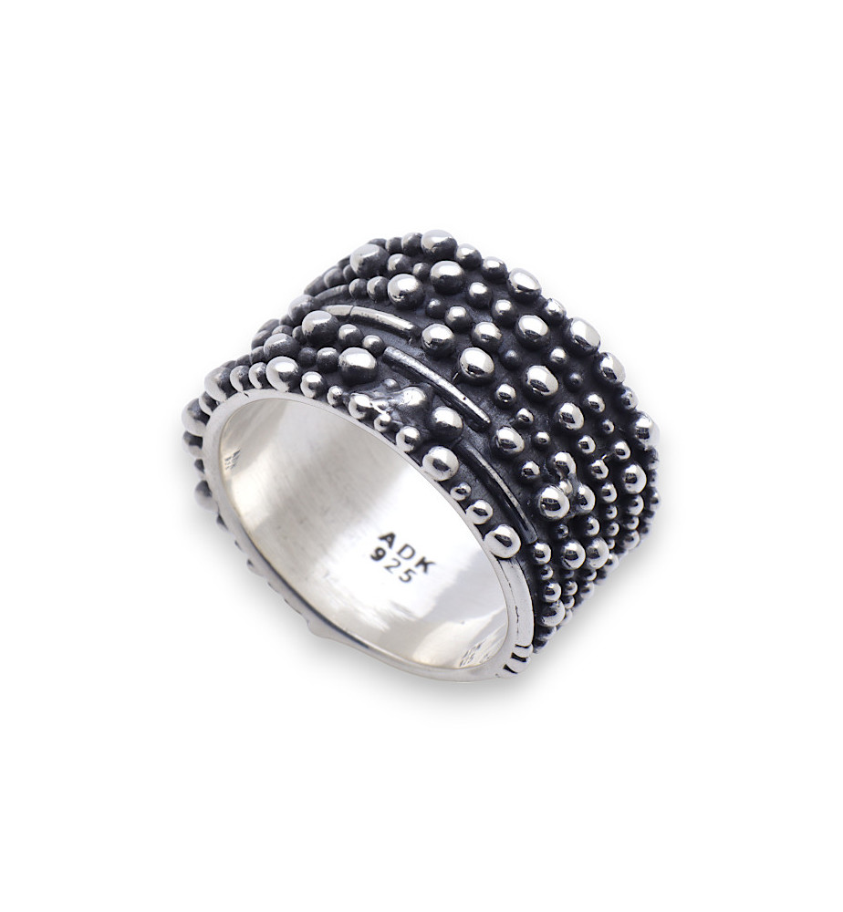 bague argent mixte