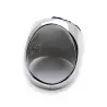 bague argent et azurite
