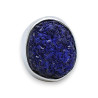 bague argent 925 et azurite bleue