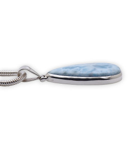 pendentif larimar argent