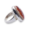 bague argent et opale de feu