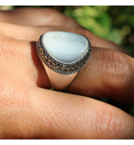 bague nacre femme