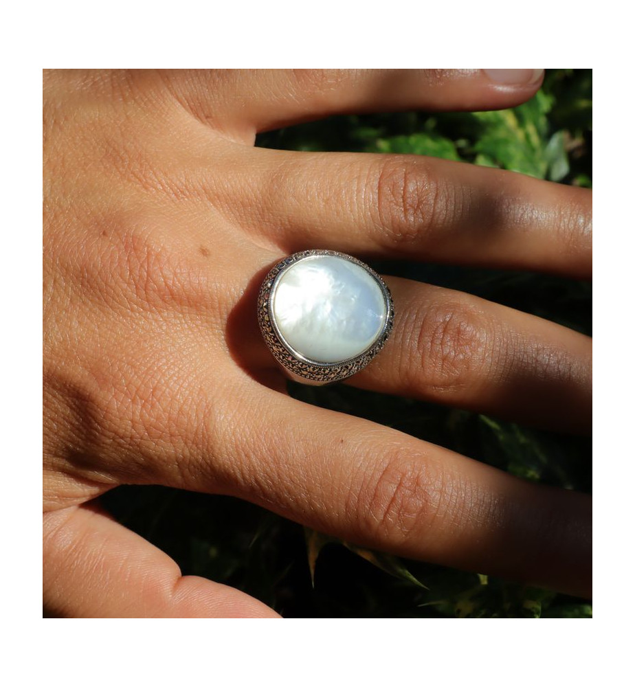 bijoux nacre blanche