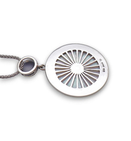 pendentif nacre argent