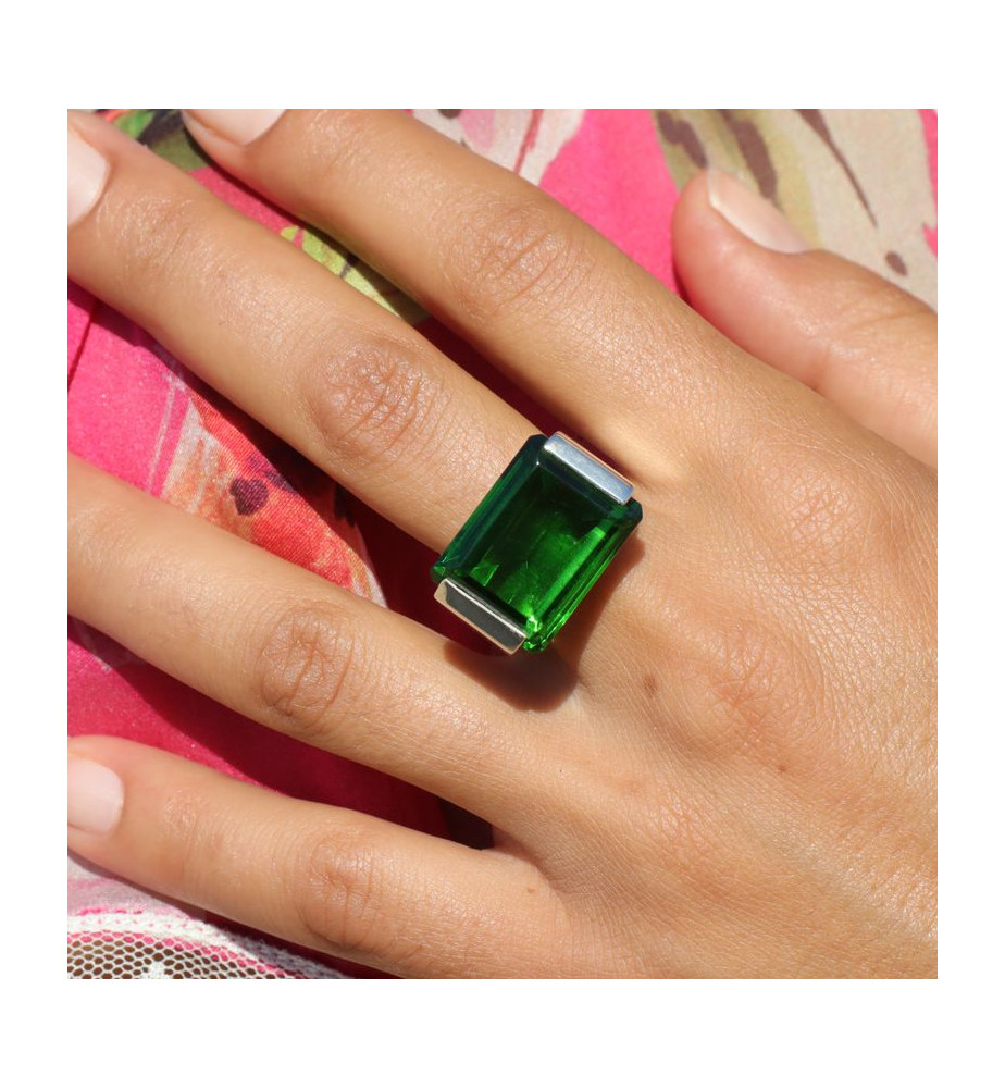 bague obsidienne homme